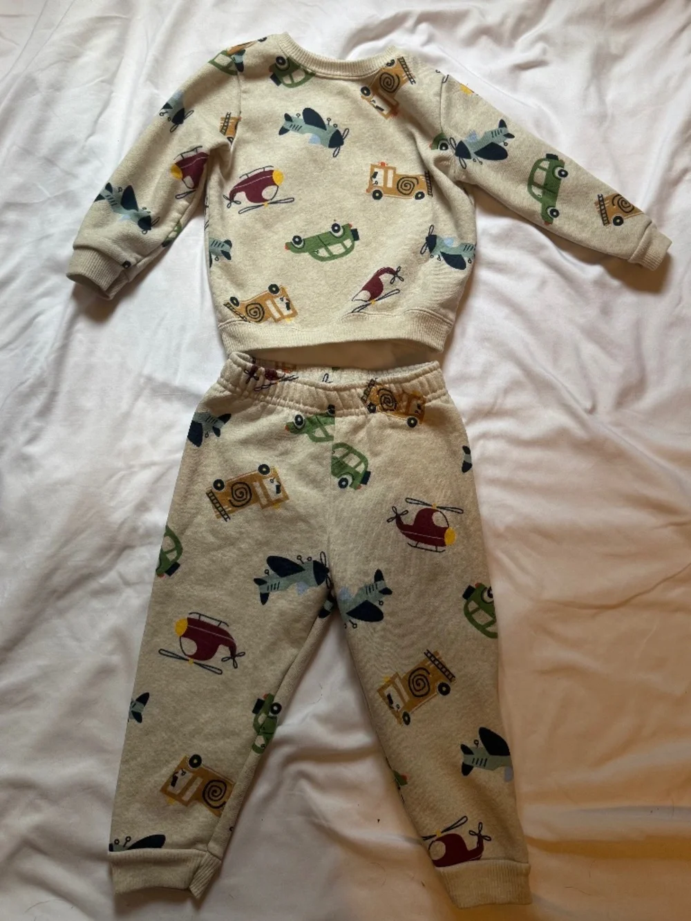 Boys Transport Sweater set (2pc) Sz 18mos